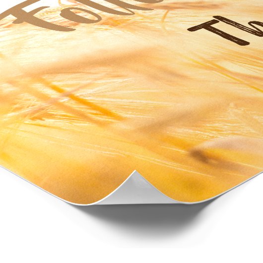 Poster - Volg je dromen (Hoek)