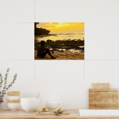 Poster volledig formaat (24 x 18 inch) Padang Beac (Keuken)