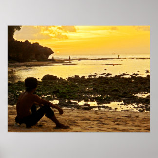 Poster volledig formaat (24 x 18 inch) Padang Beac