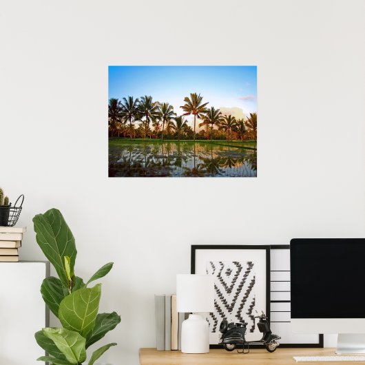Poster volledig formaat (24 x 18 inch) Palm Trees  (Thuiskantoor)