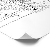 Poster Volwassen kleuren beheren (Hoek)