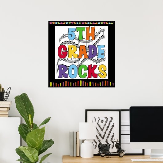 poster voor 5e grade Rocks Classroom (Thuiskantoor)