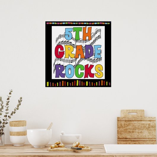poster voor 5e grade Rocks Classroom (Keuken)