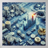 Poster voor aandelenhandel (Voorkant)