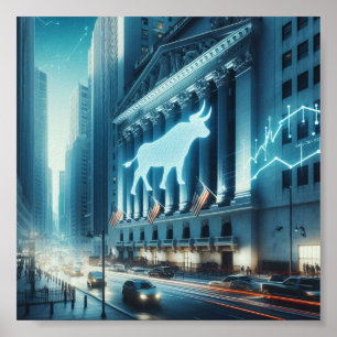 Poster voor aandelenhandel