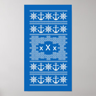 Poster voor aangepast kantoormonogram