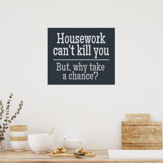 POSTER voor aangepaste kleuren voor HUISWERK (Keuken)