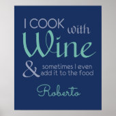 Poster voor aangepaste wijnprijsopgave (Voorkant)