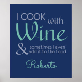 Poster voor aangepaste wijnprijsopgave