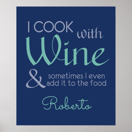 Poster voor aangepaste wijnprijsopgave (Voorkant)