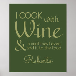 Poster voor aangepaste wijnprijsopgave