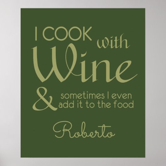 Poster voor aangepaste wijnprijsopgave (Voorkant)