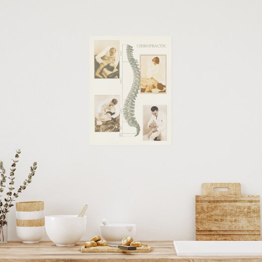 Poster voor aanpassing van de wervelkolom (Keuken)