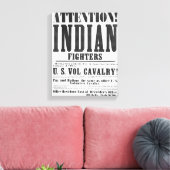 Poster voor aanwerving voor de Amerikaanse vrijwil Canvas Afdruk (Insitu (Woonkamer))