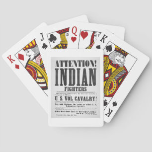 Poster voor aanwerving voor de Amerikaanse vrijwil Speelkaarten