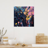 Poster voor abstracte iriserende kunst (Keuken)