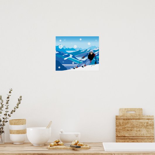 Poster voor afdalende rijvaardigheid (Keuken)