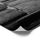 Poster voor afdrukken in Parijs (zwart-wit) (Hoek)