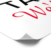 Poster voor aflossing kalm houden (Hoek)