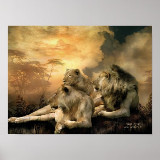 Poster voor Afrika-Pride kunst/afdrukken (Voorkant)