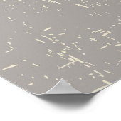 Poster voor Afrikaanse maskerbruin ecru op maat (Hoek)