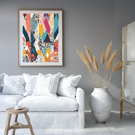 Poster voor all-over kleurenstrips