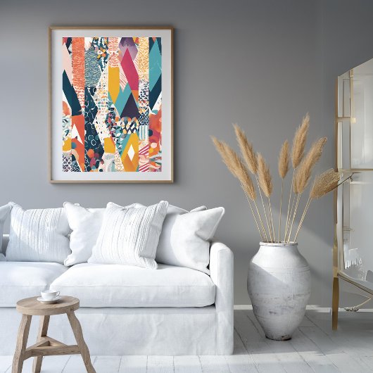 Poster voor all-over kleurenstrips