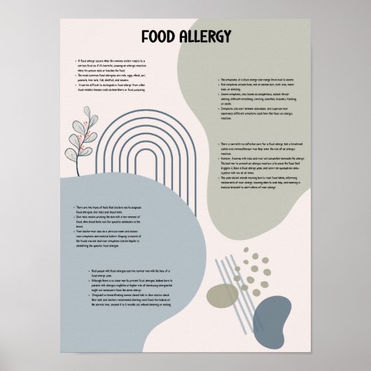 Poster voor allergie in ziekenhuizen (Voorkant)