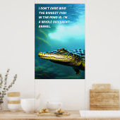 Poster voor alligatormotivatie (Keuken)