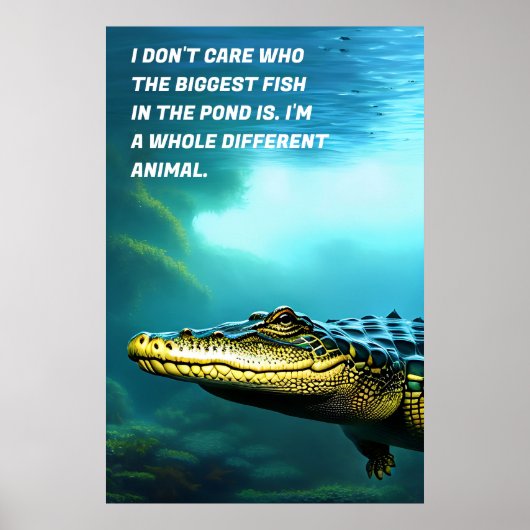 Poster voor alligatormotivatie (Voorkant)