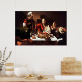 Poster voor analyse van Emmaus Caravaggio (Keuken)