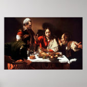 Poster voor analyse van Emmaus Caravaggio (Voorkant)