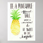 Poster voor ananas (Voorkant)