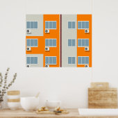 Poster voor appartementenbouw (Keuken)
