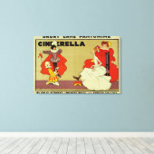 Poster voor Assepoester Canvas Afdruk (Insitu (Houten vloer))