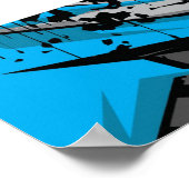 Poster voor automatisch racen (Hoek)