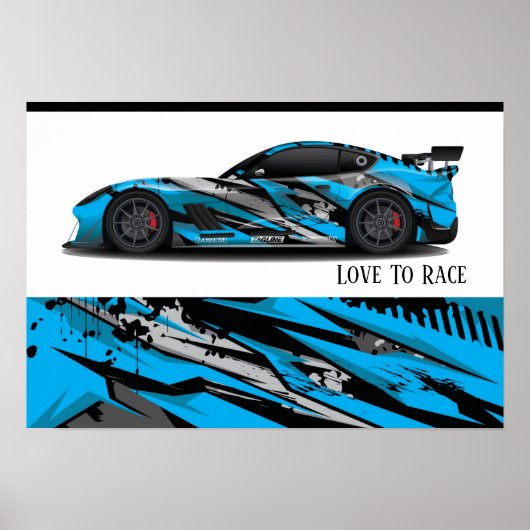 Poster voor automatisch racen (Voorkant)