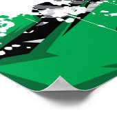 Poster voor automatisch racen (Hoek)