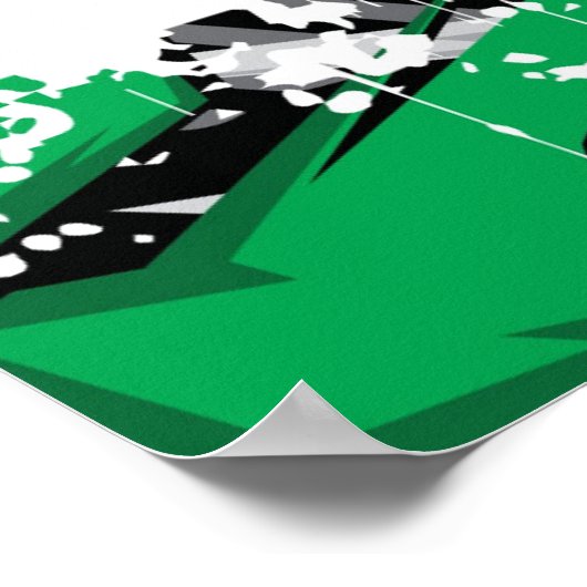 Poster voor automatisch racen (Hoek)