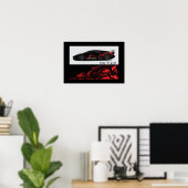 Poster voor automatisch racen (Thuiskantoor)