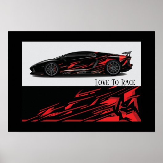 Poster voor automatisch racen (Voorkant)