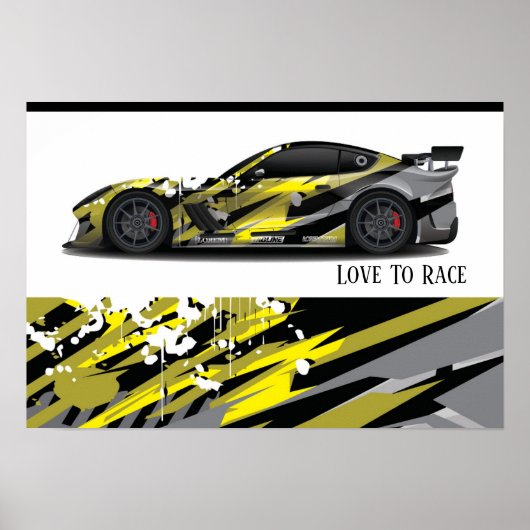 Poster voor automatisch racen (Voorkant)