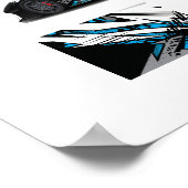 Poster voor automatisch racen (Hoek)