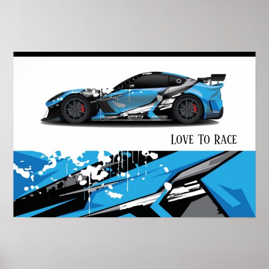 Poster voor automatisch racen (Voorkant)