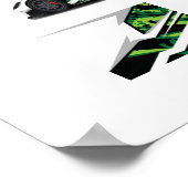 Poster voor automatisch racen (Hoek)