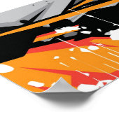 Poster voor automatisch racen (Hoek)