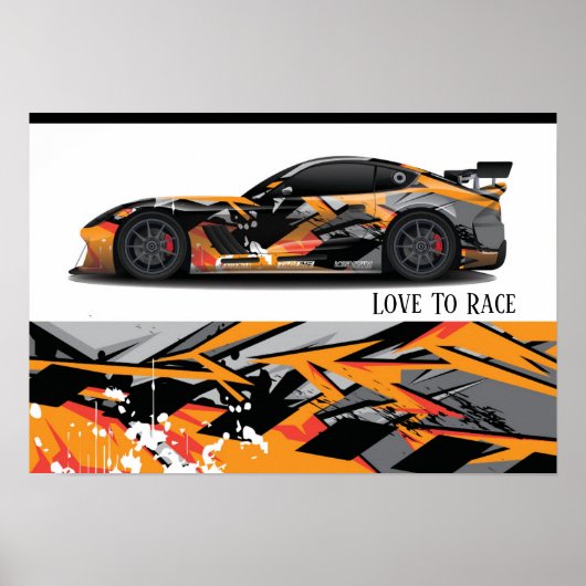 Poster voor automatisch racen (Voorkant)
