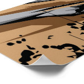 Poster voor automatisch racen (Hoek)