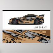 Poster voor automatisch racen (Voorkant)