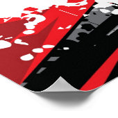 Poster voor automatisch racen (Hoek)